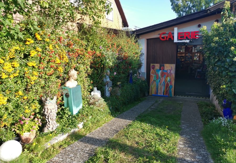 Der Eingang zur Galerie Franka Löwe
